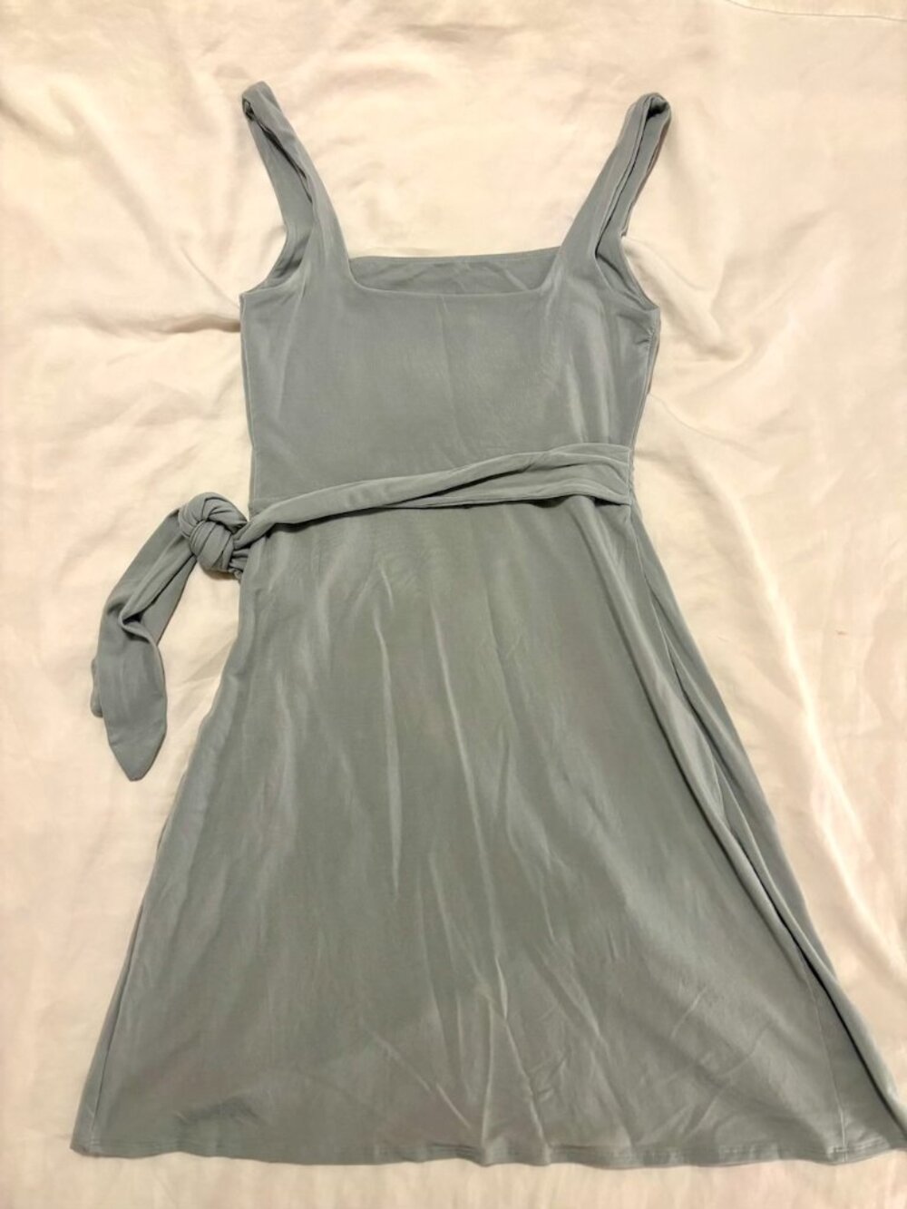 Aritzia Wrap Minidress - Pale Green - Size S - Picture 3 of 5